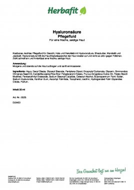 Kombipackung: Hyaluronsäure-400 mg-Kapseln + Hyaluronsäure-Pflegefluid