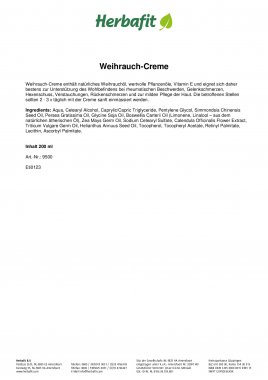 Weihrauch-Creme 200 ml