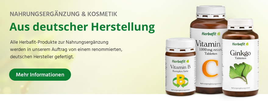 Nahrungsergänzung aus deutscher Herstellung!