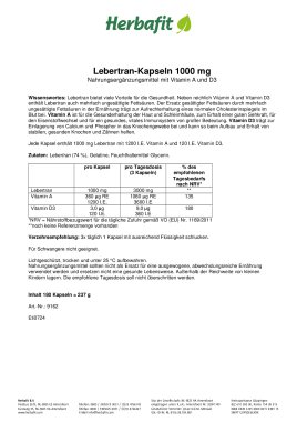 Lebertran-Kapseln 1000 mg 245 g