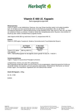 Vitamin E 400 I.E. Kapseln 143 g