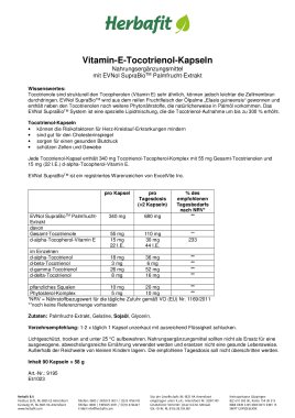 Vitamin-E-Tocotrienol-Kapseln 63 g