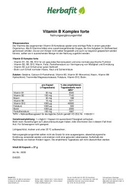 Vitamin B Komplex forte-Kapseln 60 g