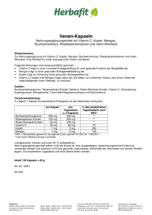 Venen-Kombipackung