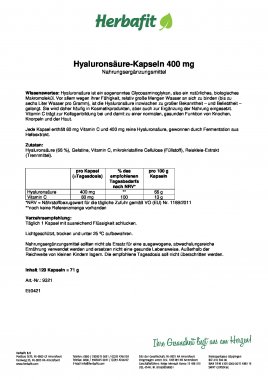 Kombipackung: Hyaluronsäure-400 mg-Kapseln + Hyaluronsäure-Pflegefluid