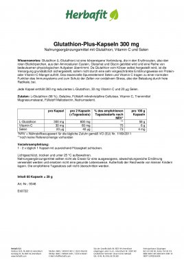 Glutathion-Plus-Kapseln 300 mg 33 g