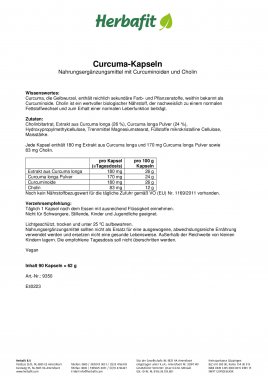 Curcuma-Kapseln 60 g