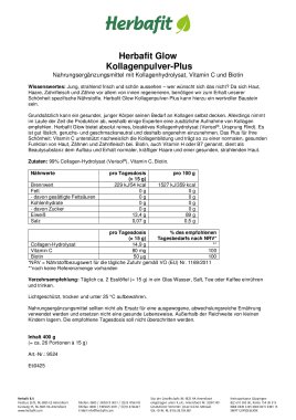 Herbafit Glow Kollagenpulver-Plus 400 g